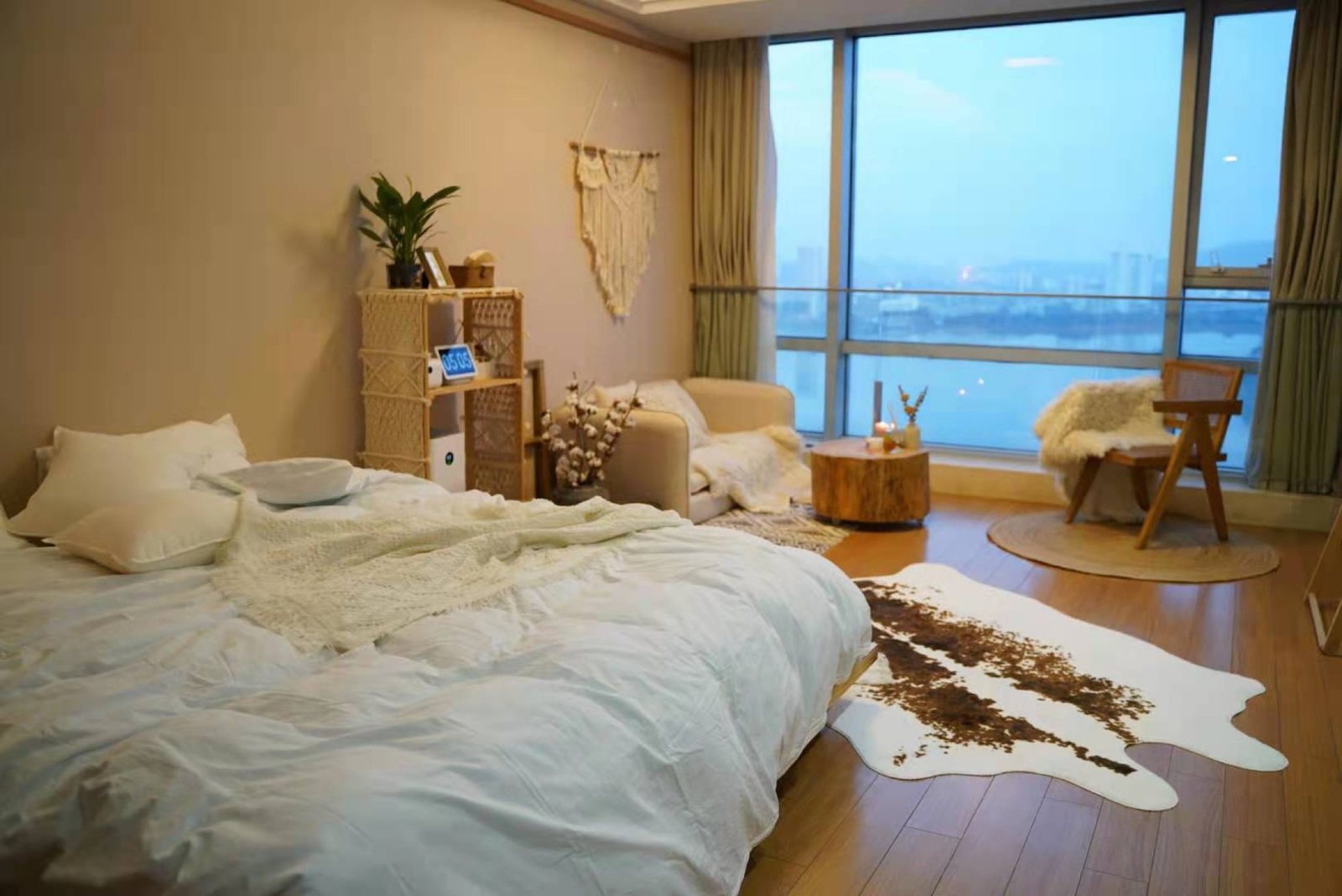 2509室房间全景,可俯瞰玄武湖与紫金山全景
